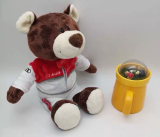 Плюшевый медведь-автогонщик Audi Sport Motorsport Bear, Kids, 35 cm., артикул 3201900100