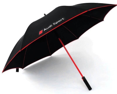 Большой зонт-трость Audi Sport Stick Umbrella XL, black/red