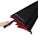 Большой зонт-трость Audi Sport Stick Umbrella XL, black/red, артикул 3122500200