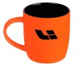 Фарфоровая кружка Lixiang Li Mug, Soft-touch, 350ml, Orange/Black