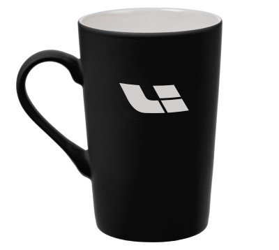 Фарфоровая кружка Lixiang Li Mug, Soft-touch, 400ml, Black/White