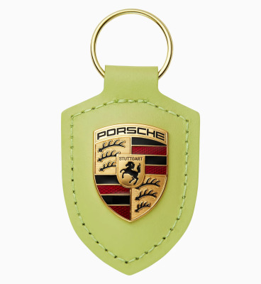 Брелок для ключей с гербом Porsche Crest Keyring, Cartagena Yellow Metallic