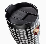 Термокружка Porsche Pepita Thermos Cup, Black/White, артикул WAP0504050SPEP