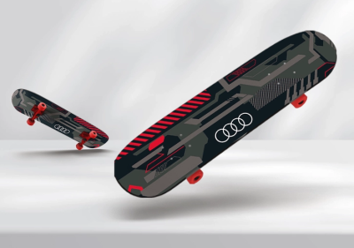 Скетборд Audi Skateboard, Grey/Black/Red