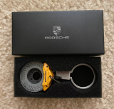 Брелок для ключей Porsche Brake-disc Keyring, yellow, артикул WAP0503700PSAB