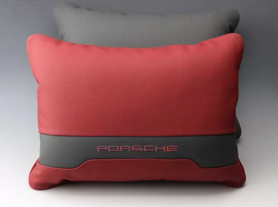 Подушка для салона Porsche Car Interior Pillow, Burgundy/Grey