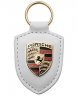 Брелок для ключей с гербом Porsche Crest Keyring, White, NM