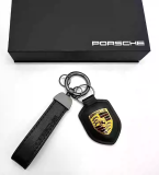 Набор из двух брелоков для ключей Porsche Crest Keyring Set, Black, артикул WAP0500900GSET