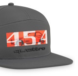 Бейсболка унисекс Audi quattro 45.4. snapback cap, grey, артикул 3132500800