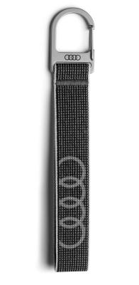 Текстильный брелок Audi keyring loop, grey