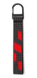 Текстильный брелок Audi Sport keyring loop, black, артикул 3182400400