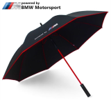 Зонт-трость BMW powered by M Stick Umbrella, Black/Red, артикул 80232864014