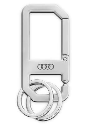 Брелок Audi keyring, carabiner, silver