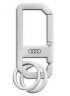 Брелок Audi keyring, carabiner, silver