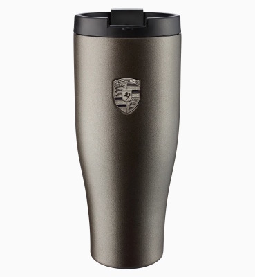 Большая термокружка Porsche XL thermal travel cup, silver-grey matt
