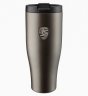 Большая термокружка Porsche XL thermal travel cup, silver-grey matt