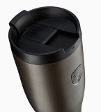 Большая термокружка Porsche XL thermal travel cup, silver-grey matt, артикул WAP0504030RTHB