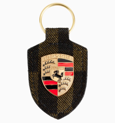 Брелок для ключей с гербом Porsche Crest key ring – 911 Spirit 70, Olive Green