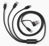 Универсальный кабель для зарядки гаджетов Range Rover Charging Cable, Black, артикул RLPH231BKA