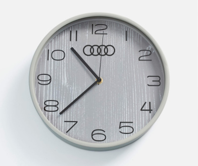 Настенные часы Audi Rings Wall Clock, Grey