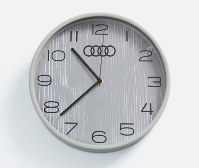 Настенные часы Audi Rings Wall Clock, Grey