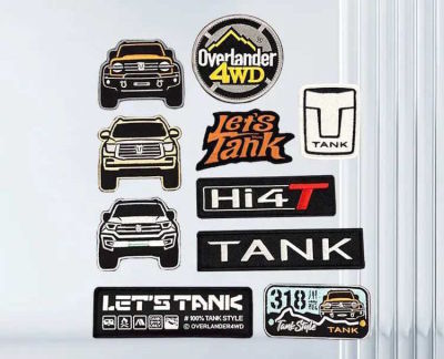Набор вышитых патчей TANK Overlander 4x4 Patch Set