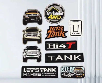 Набор вышитых патчей TANK Overlander 4x4 Patch Set
