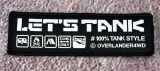 Набор вышитых патчей TANK Overlander 4x4 Patch Set, артикул Tank022