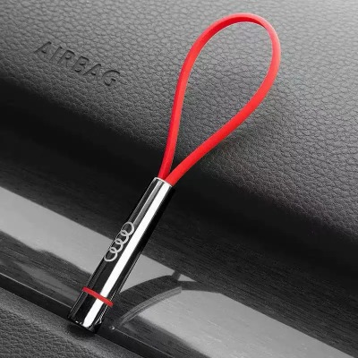 Брелок-кулон Audi Rings Pendant, silver/red