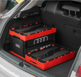 Складной пластиковый органайзер в багажник Audi Cargo Hard Plastic Box, black/red, артикул 8U0061110