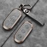 Чехол металл/кожа для ключа Lixiang L7,8,9 Key Case, Grey