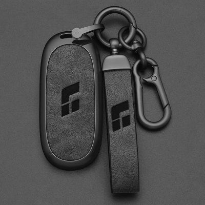 Чехол металл/кожа для ключа Lixiang L6-9 Key Case, Black Matt