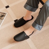 Тапочки Zeekr Leather Slippers, Black, артикул Zeekr123S