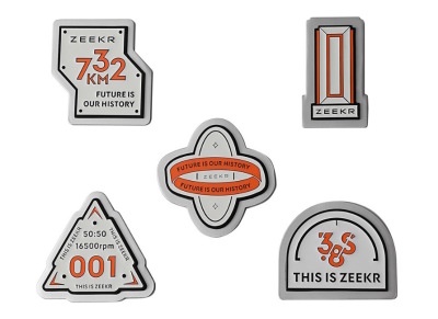 Набор магнитов на холодильник Zeekr Speed Power Fridge Magnet Set