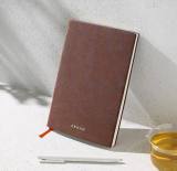 Кожаный блокнот Zeekr Premium Leather Notebook, Brown, артикул Zeekr162