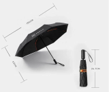 Автоматический складной зонт Zeekr Compact Umbrella, Black/Orange, артикул ZWC-0000009