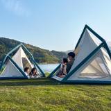 Надувная семейная палатка для пикника Lixiang Picnic Family Tent, Milk/Green, артикул S800000241