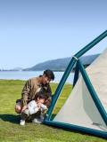 Надувная семейная палатка для пикника Lixiang Picnic Family Tent, Milk/Green, артикул S800000241