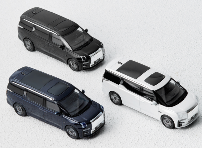Масштабная модель Zeekr 009 Scale Model, 1:43, Black/White/Blue