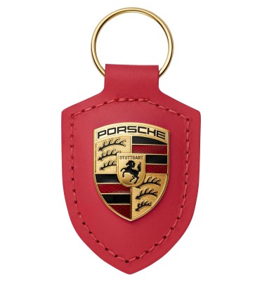 Брелок для ключей с гербом Porsche Crest Keyring, Red, RM