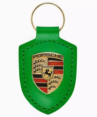 Брелок для ключей с гербом Porsche Crest Keyring, Deep Green, RM