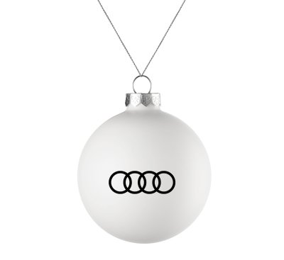 Елочный шар Audi Christmas Ball, White Matt