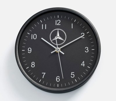 Настенные часы Mercedes-Benz Wall Clock Elegance, Black
