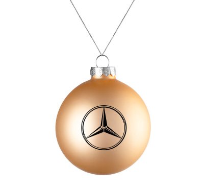 Елочный шар Mercedes-Benz Christmas Ball, Golden Matt