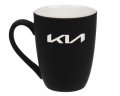 Фарфоровая кружка Kia Logo Mug, Soft-touch, 400ml, Black/White