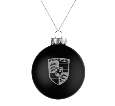 Елочный шар Porsche Christmas Ball, Black Matt