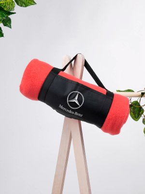 Флисовый плед Mercedes-Benz Star Logo Fleece Blanket, Pink