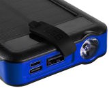 Пауэрбанк с беспроводной зарядкой BMW Powerbank, Wireless, Combo Jack, black/blue, артикул 80316A25083