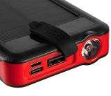 Пауэрбанк с беспроводной зарядкой BMW Powerbank, Wireless, Combo Jack, black/red, артикул 80316A25083