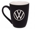 Фарфоровая кружка Volkswagen Logo Mug, Soft-touch, 400ml, Black/White